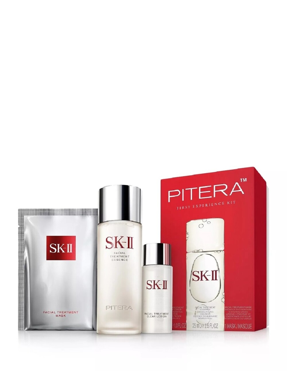 100$ Pitera First Experience Kit SK-II for Unisex 3 Pc Facial Treatment Essence